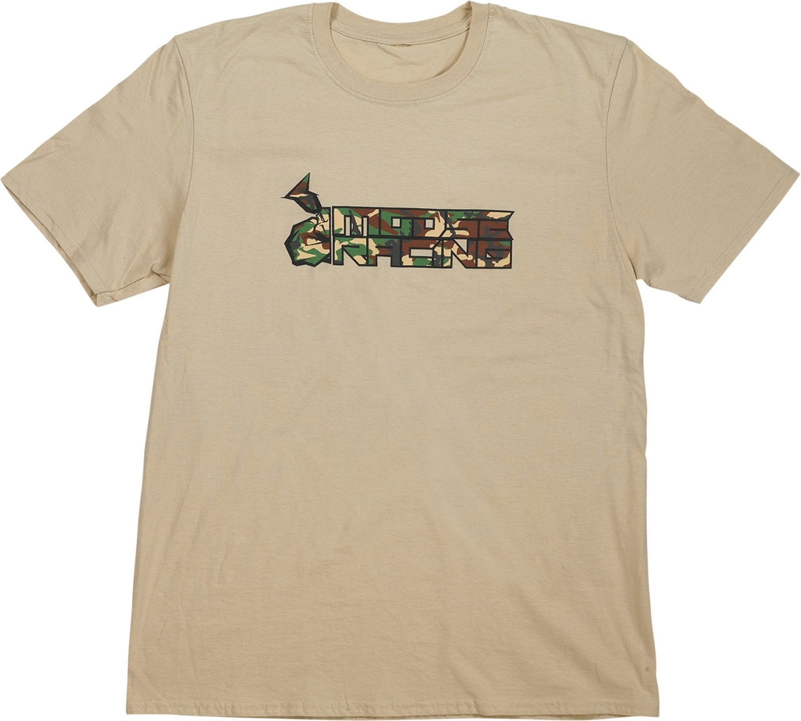 Moose Camo Mens Short Sleeve T-Shirt Tan