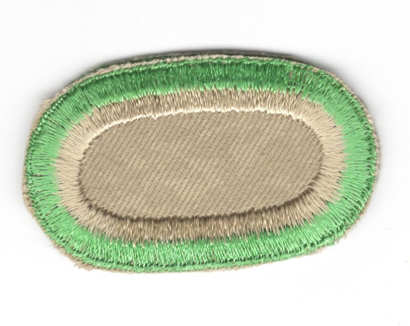 Army Airborne Oval Patch: 408th Quartermaster Company - cut edge