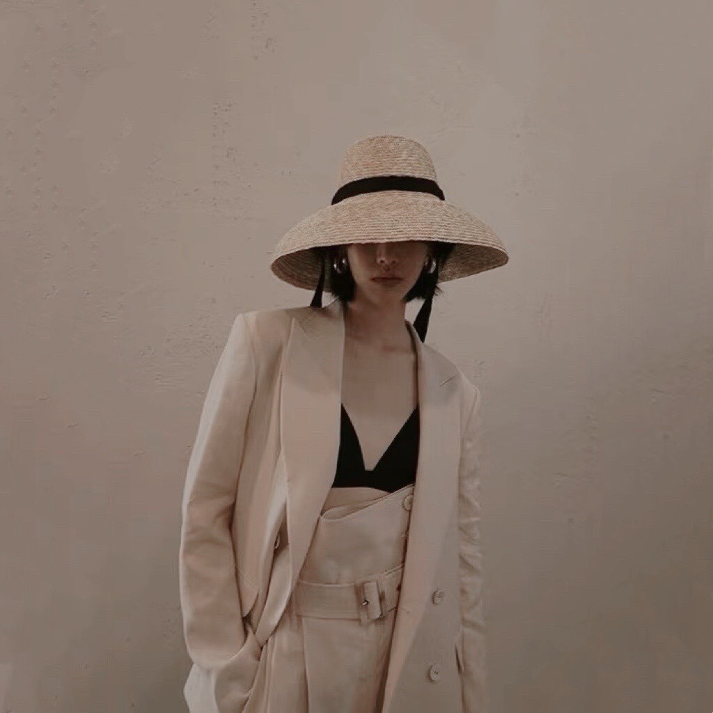 Womens Sun Straw Hat Wide Dome Brim Summer Hat with Black Ribbon Ties