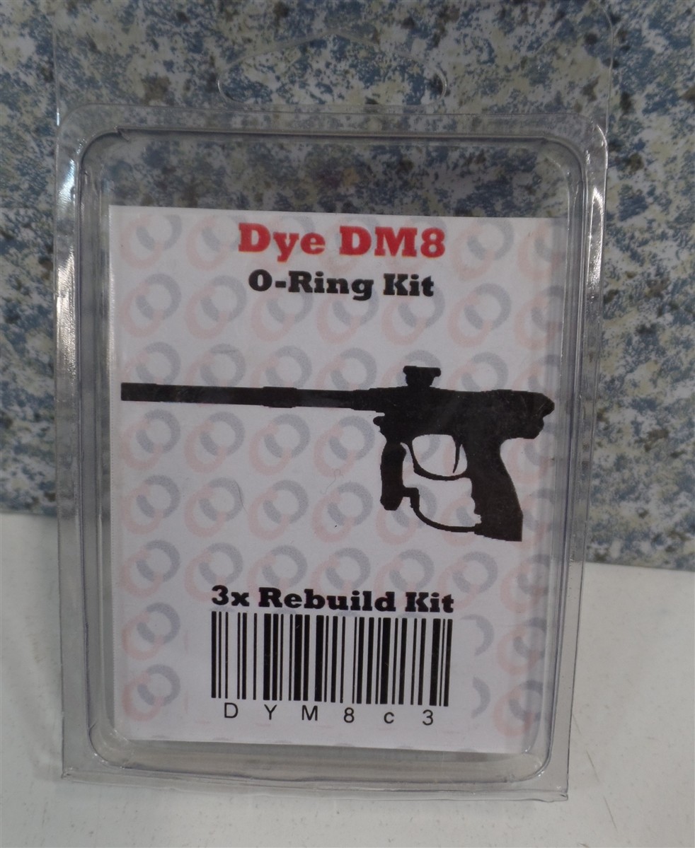 CAPTAIN O-RING Paintball DYM8C3 Dye DM8 O-Ring Kit 3x Rebuild Kit NEW