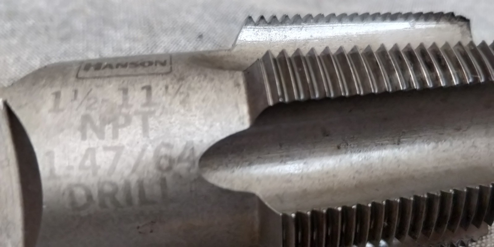 HANSON 1 1/2"-11 1/2 NPT PIPE THREADING TOOL TAP