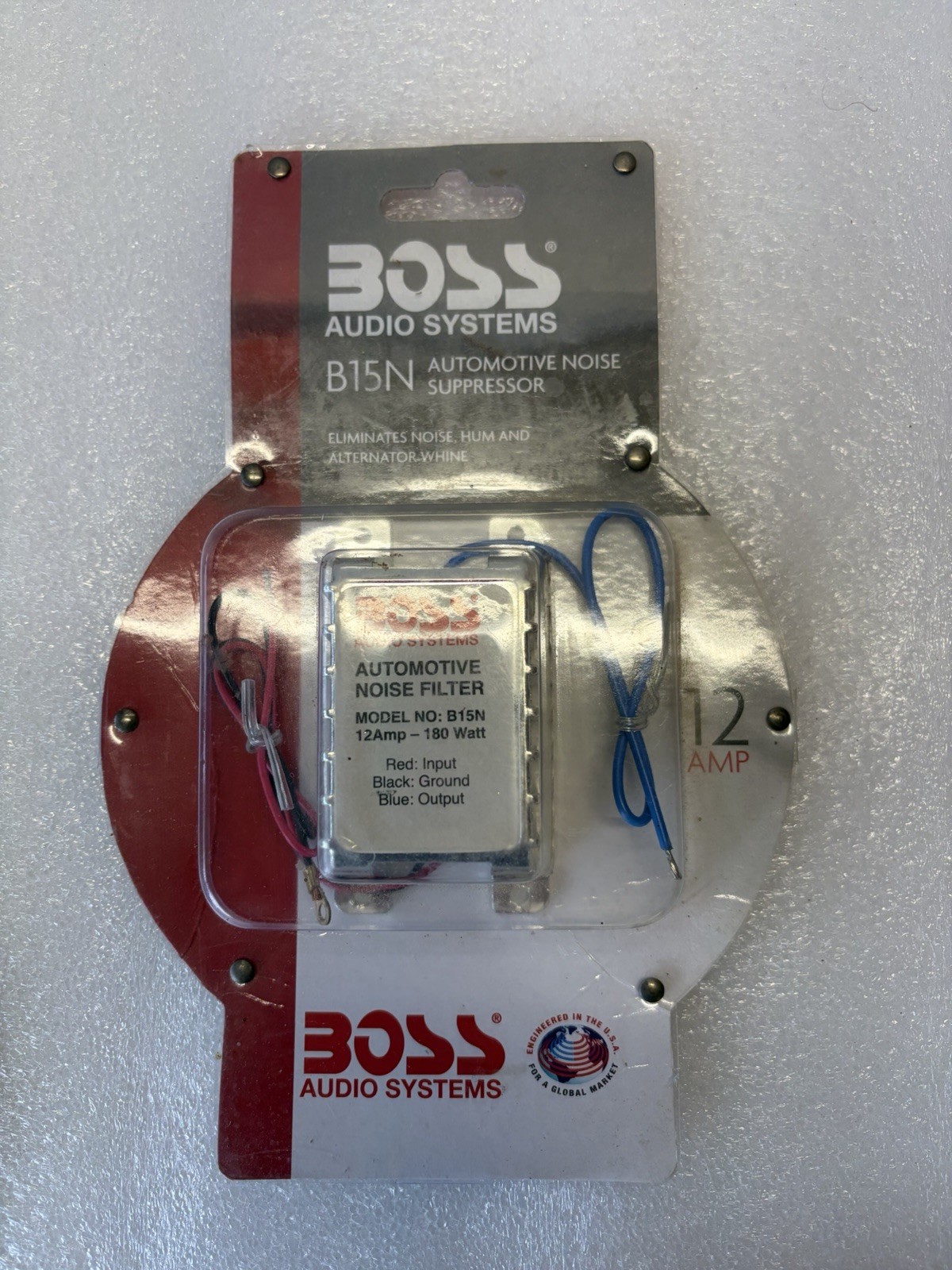 BOSS Audio Systems B15N Automotive Noise Filter Suppressor 12 Amp