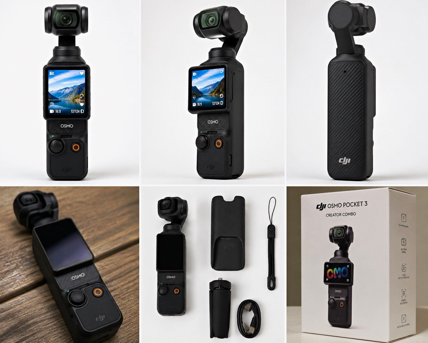 DJI Osmo Pocket 3 Creator Combo 4K Touch Screen Gimbal Camera Stabilizer