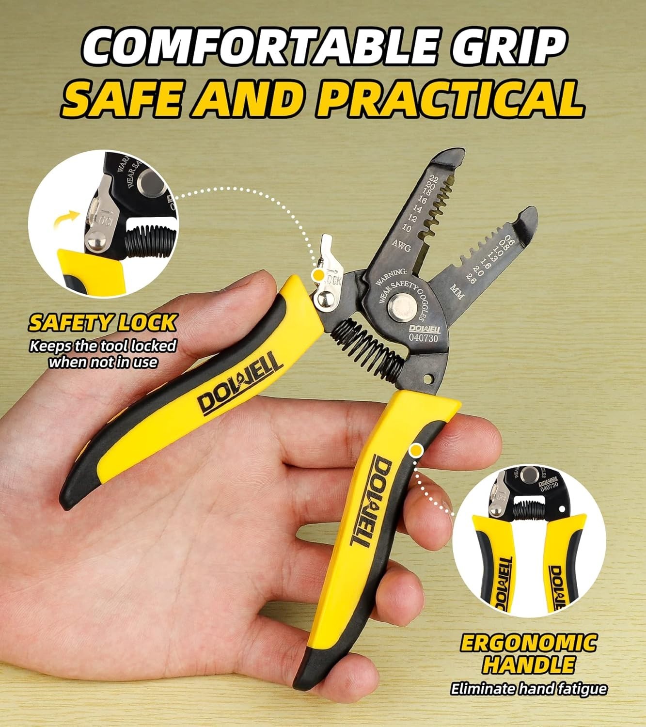 Wire Stripper Cutter Wire Stripping Tool And Multi-Function Hand Tool，Profess...