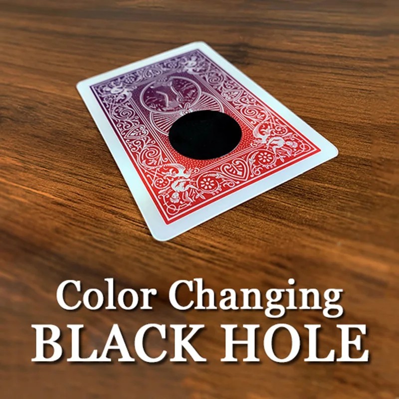 Magic Trick Color Changing Card With Vanishing Black Hole Close Up Tricks