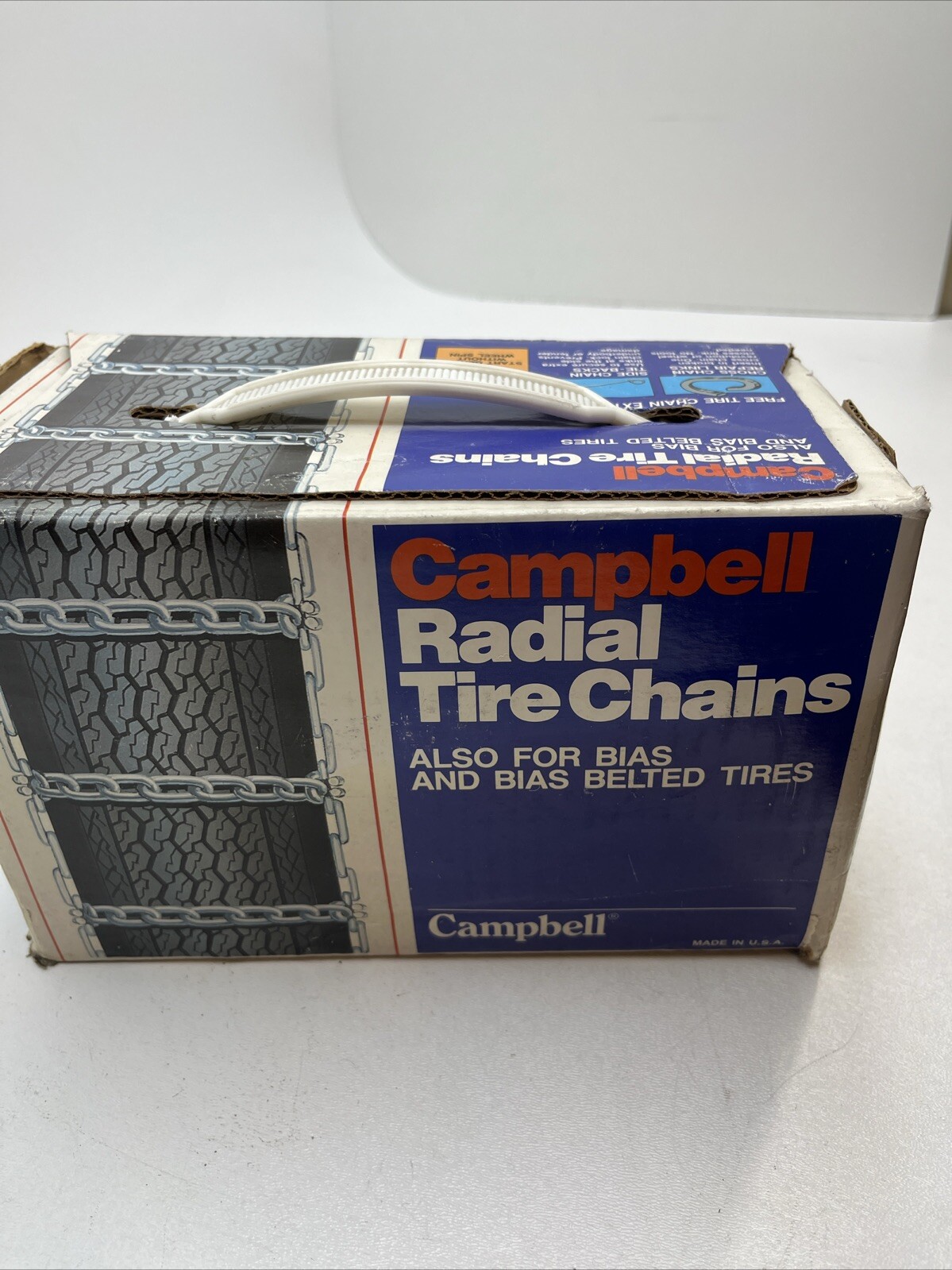 NIB - VINTAGE CAMPBELL RADIAL TIRE  Snow CHAINS 1830 14 & 15”  CLASS “U” 🔥