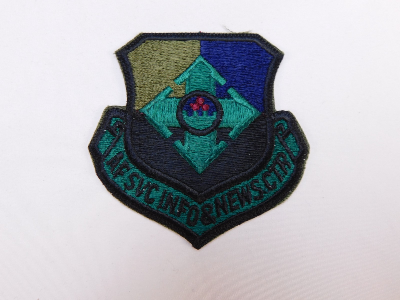 Vintage Air Force AF Service Info & News Center HQ Subdued BDU Military Patch