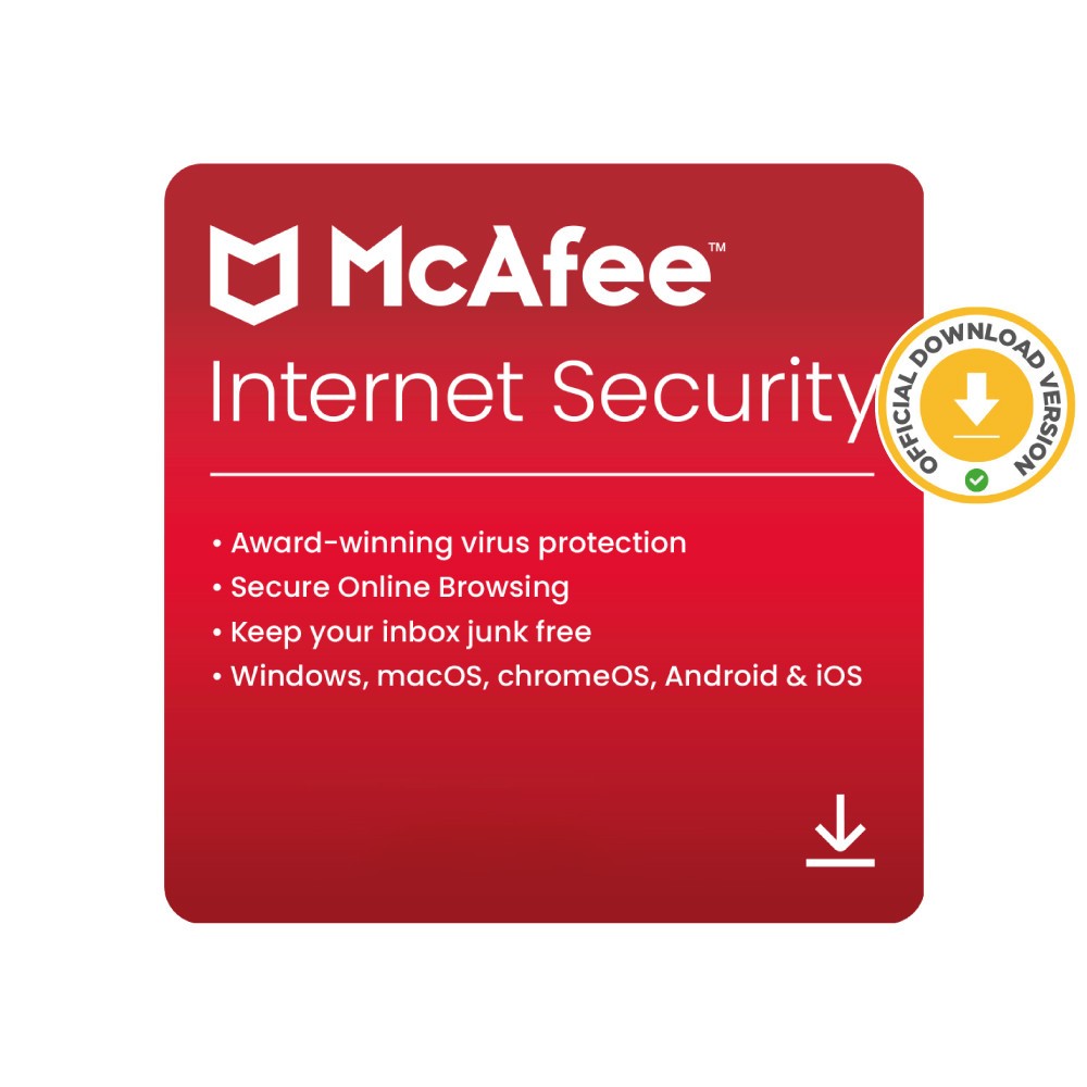 McAfee Internet Security 2026 | 3 Years 1 Device | Antivirus | Download