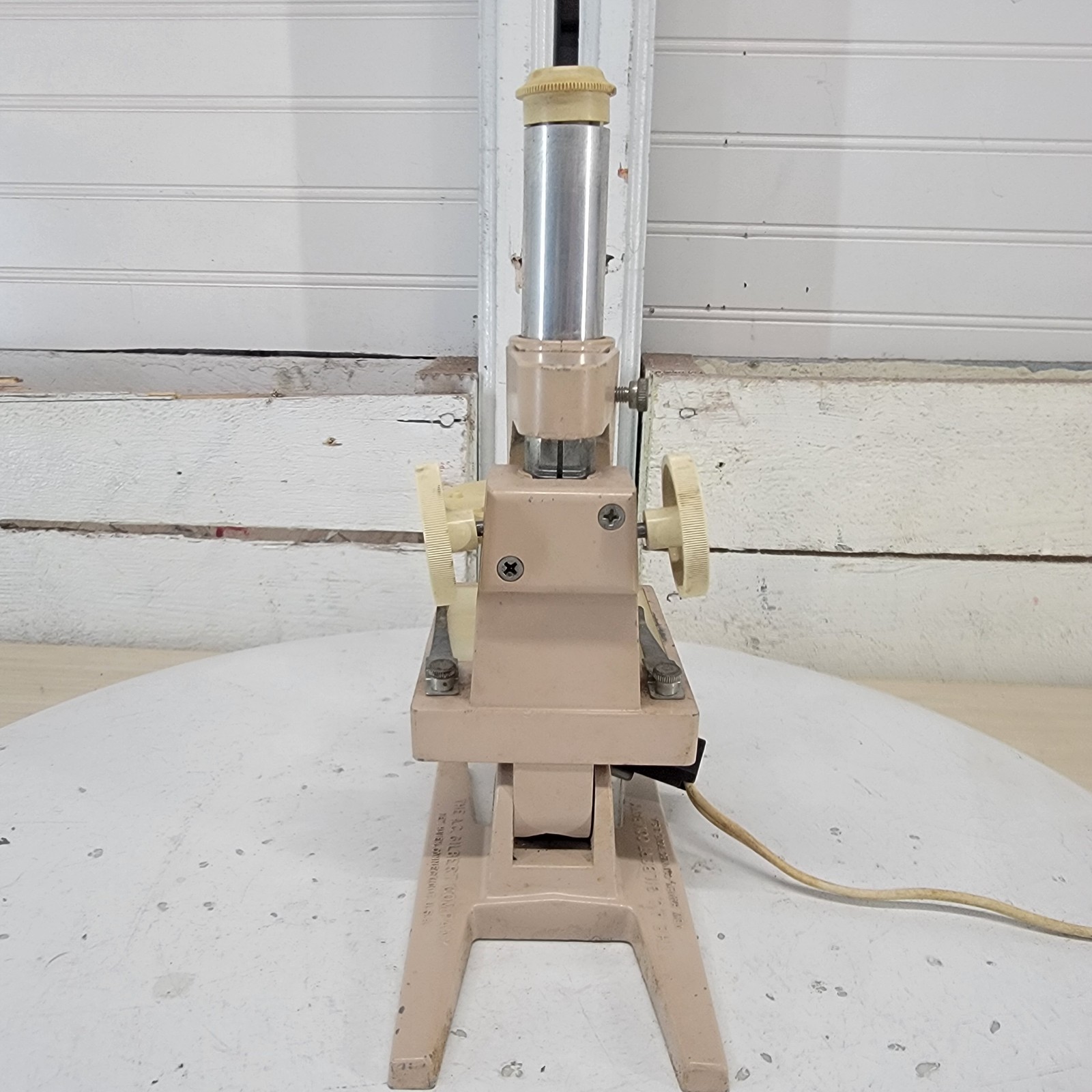 Vintage A.C. Gilbert Illuminated Microscope Working Light Educational USA