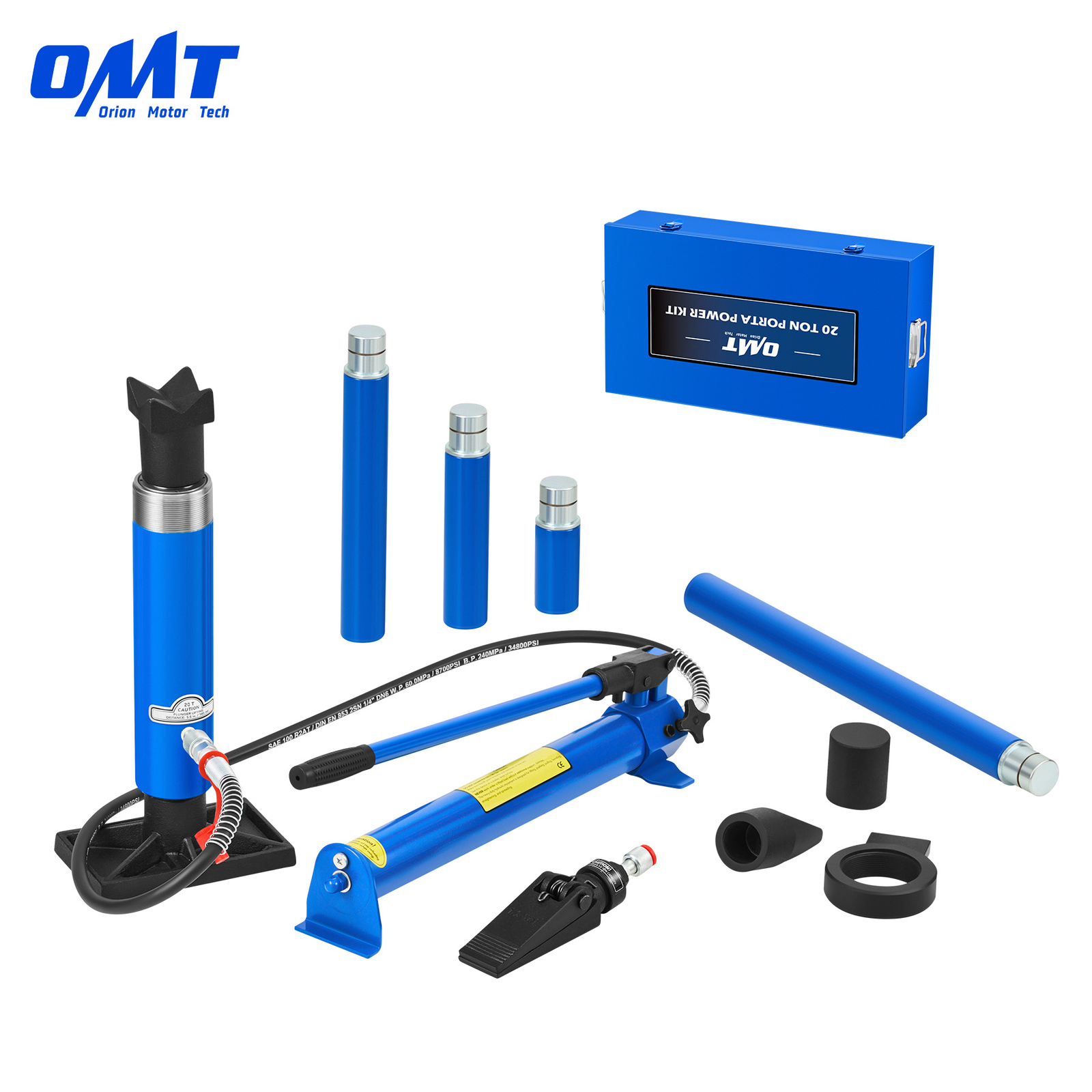 OMT 20 Ton Porta Power Hydraulic Jack Body Frame Repair Kit Car Auto Tools