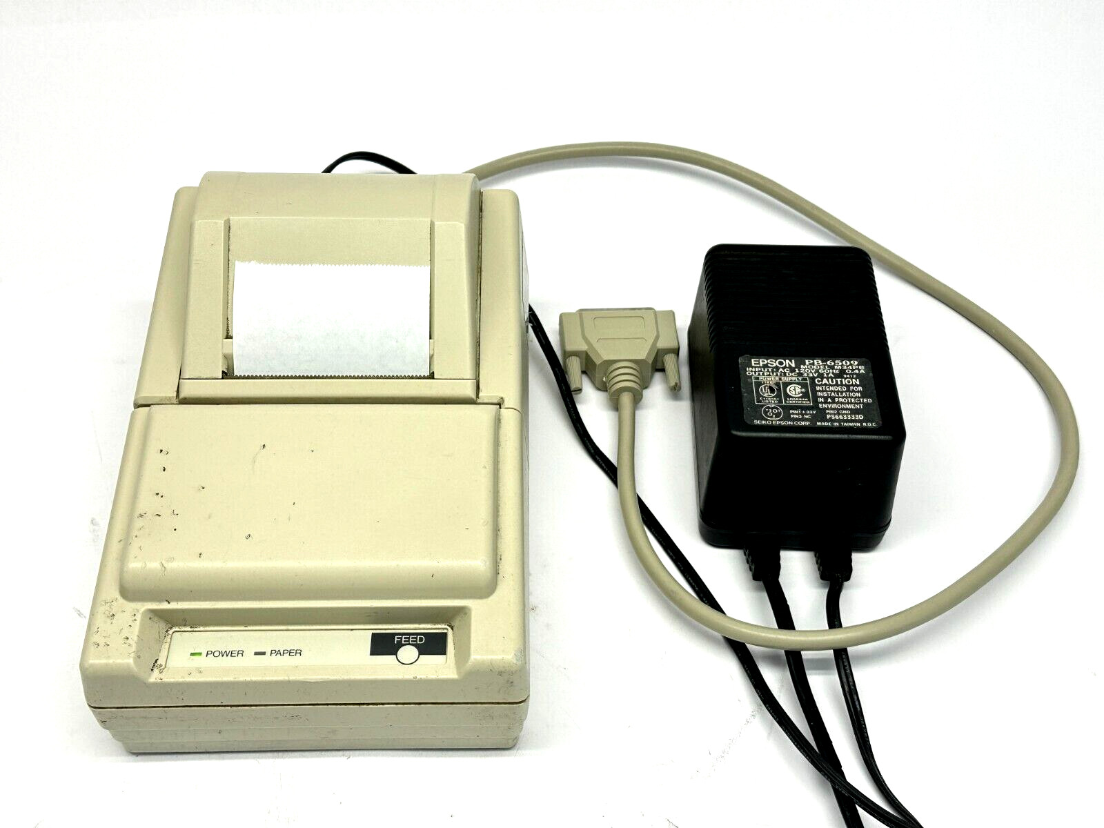 Epson TM-300PD Parallel Receipt Printer M51PD w/ PB-6509 Power Supply