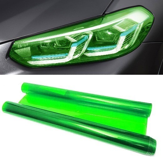 Tint Film for Taillight Headlight Fog Light, 12×48 Inches Vinyl S Color: Green