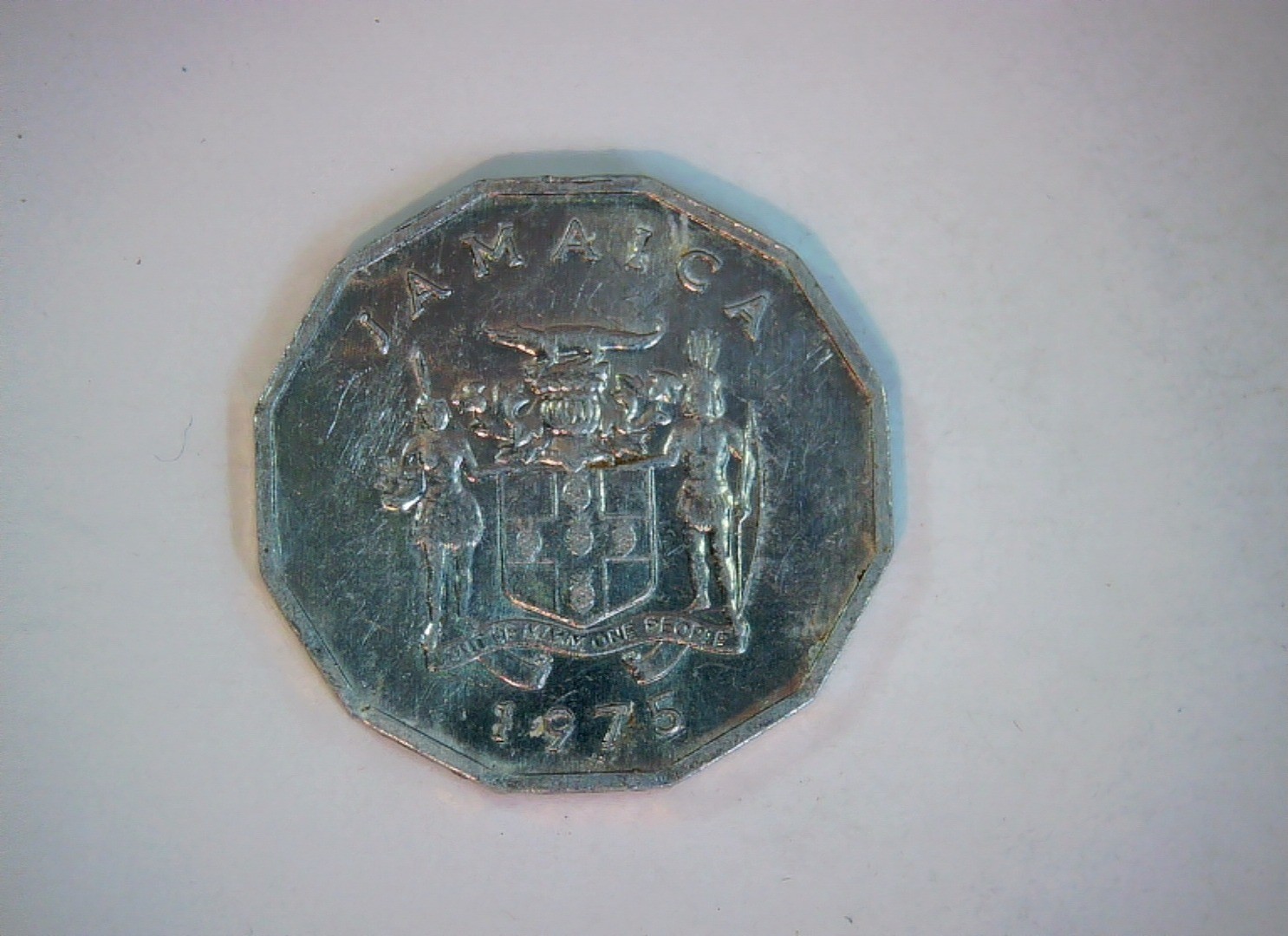 Jamaica 1975 1 Cent Jamaica 1 Cent (coat of arms / breadfruit) Coin