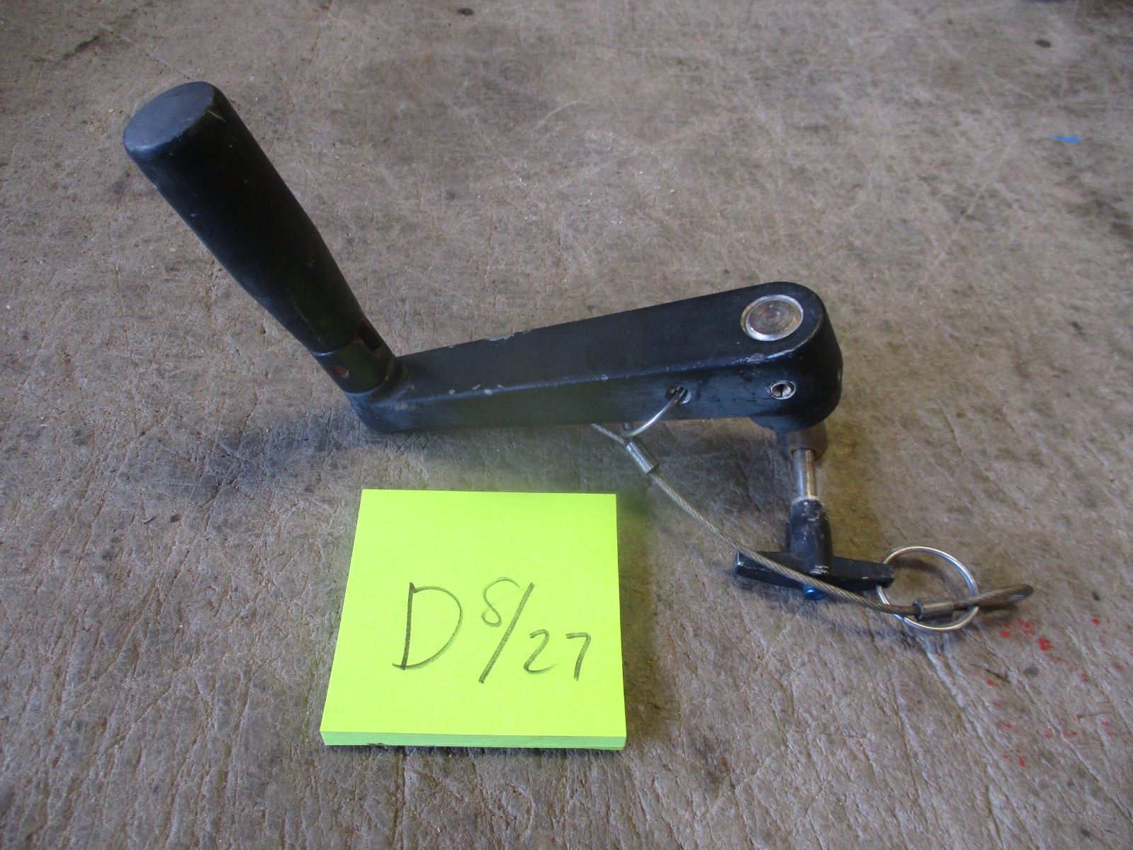 Used Folding Hand Crank for Power Turret on HMMWV M1151