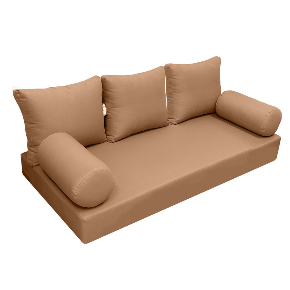 |SLIPCOVER ONLY|S3 Daybed Mattress Bolster Backrest Cover Knife Edge Queen AD104