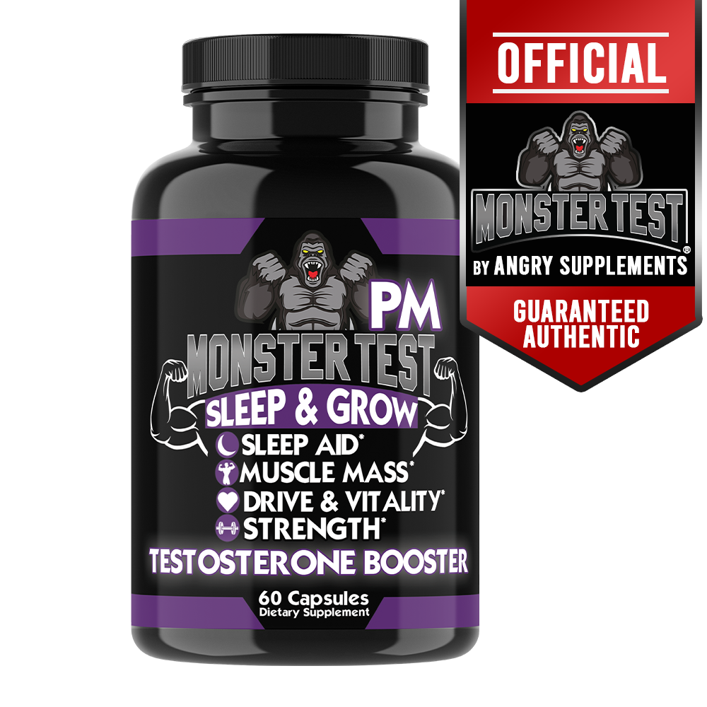 MONSTER TEST PM Test Booster for Men Tribulus T Sleep Pills
