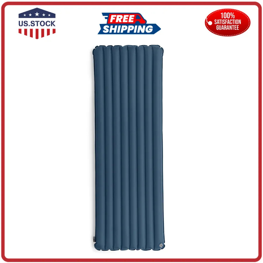 Ozark Trail Adult Inflatable Camping Sleeping Pad 78 x 25 x 3.5 Blue