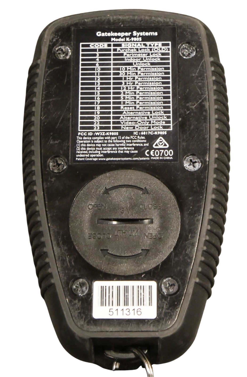 Gatekeeper Systems Remote Cart Key