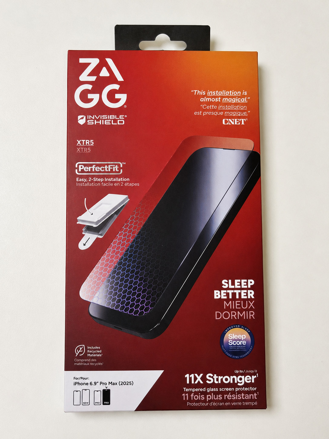 ZAGG XTR 5 Blue Light Glass Screen Protector for Apple iPhone 17 Pro Max