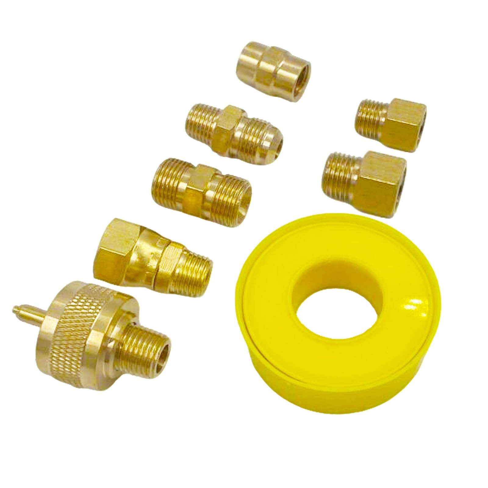 Weed Torch Gas Propane Tank Bottle Converter Kit, 1lb Fitting with 3/8"NPT, 1...