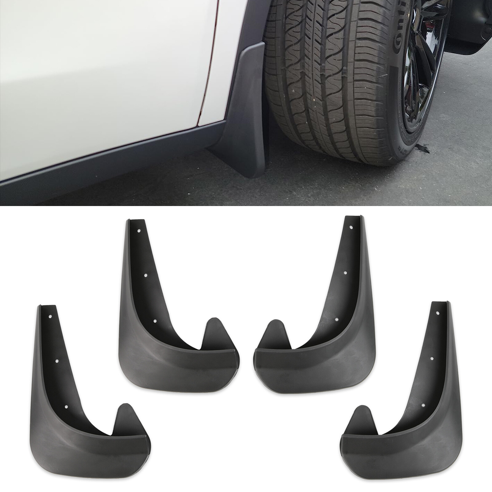4PCS Wearing Mud Flaps Mudguards Splash Guards For Toyota Yaris Hatchback 05-19