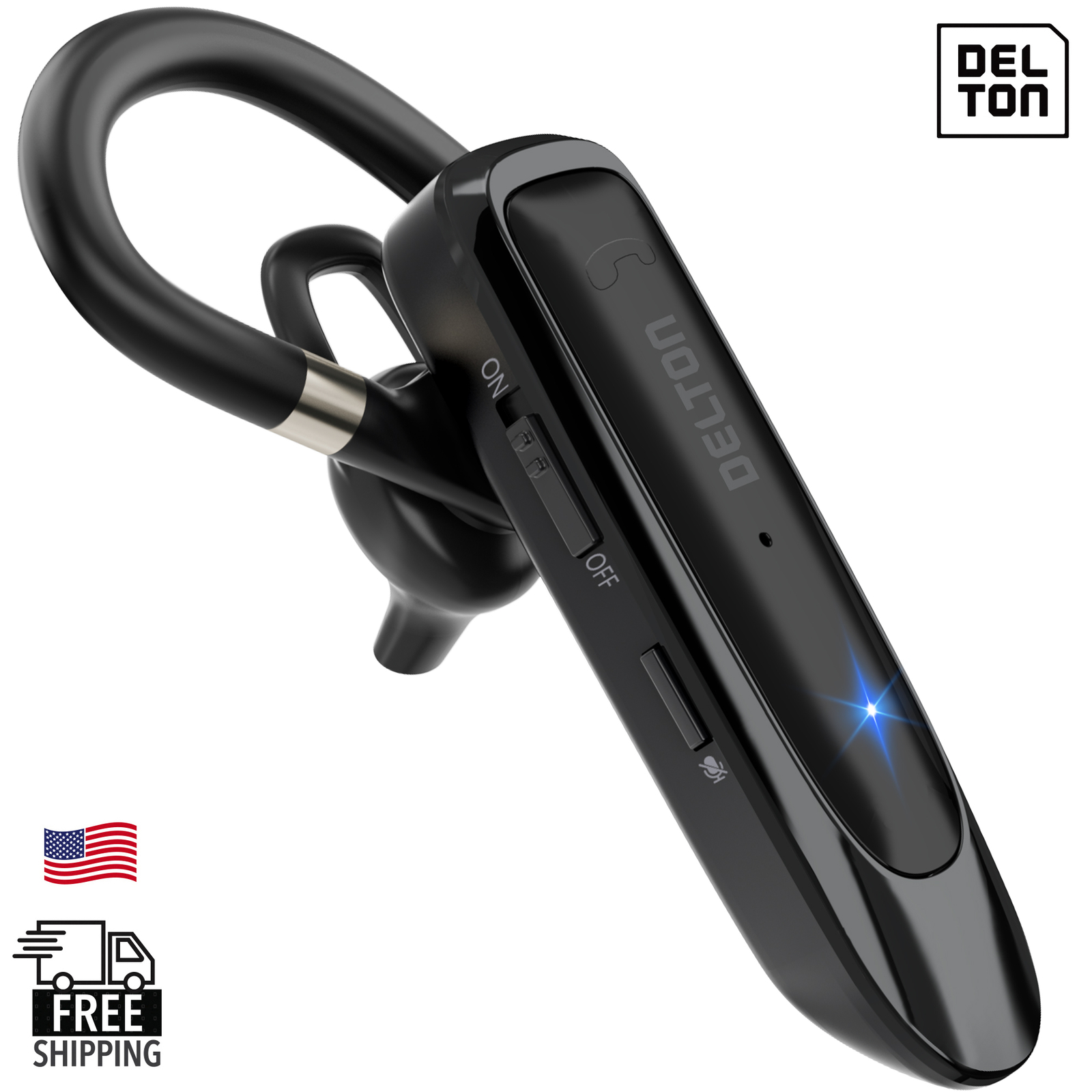 Delton 22X Noise Canceling Bluetooth Office Headset/Headphone, Black