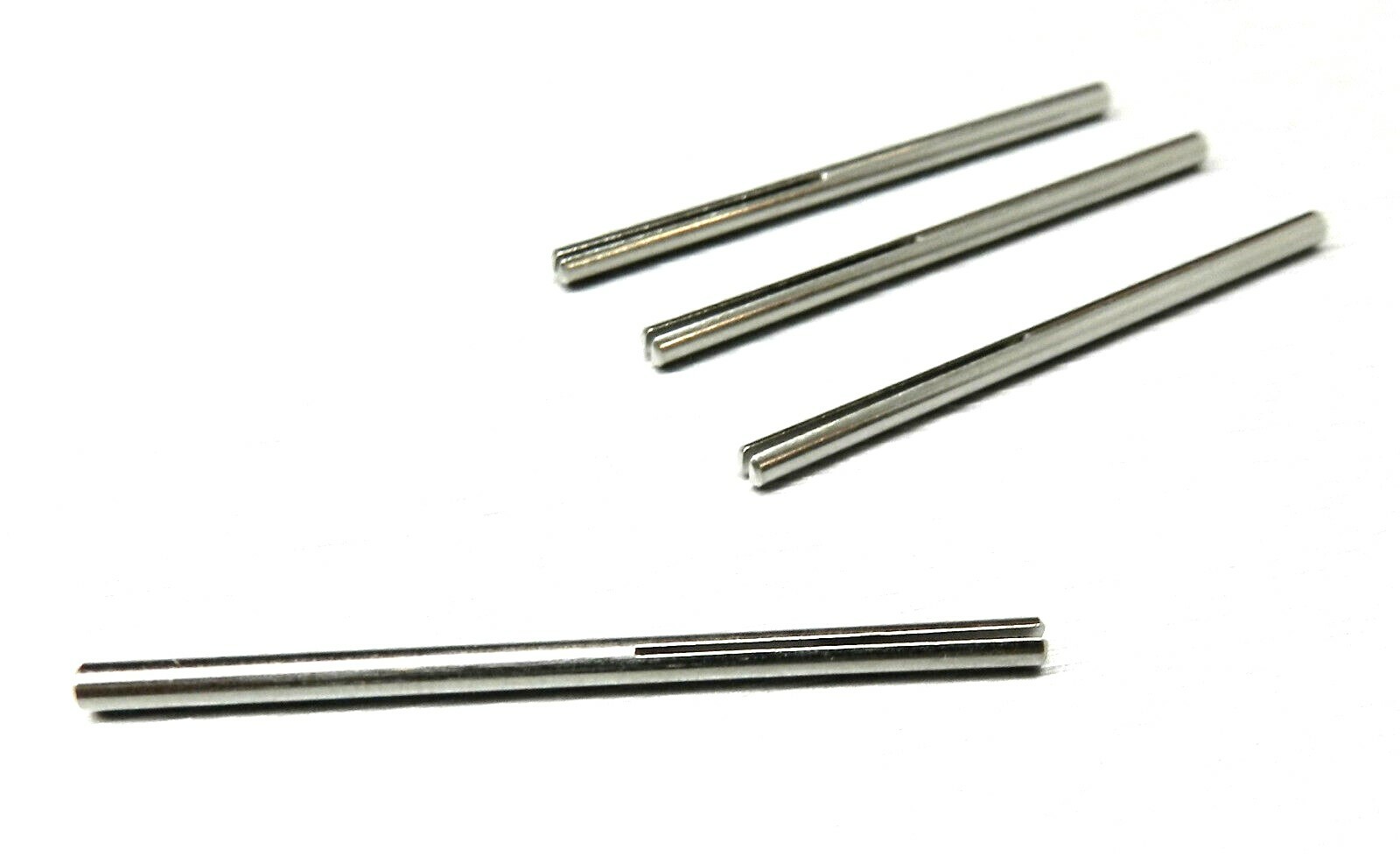 Mini Split Mandrel Straight Shank 3/32" Body Slotted for Sand Paper Strips 4 Pcs