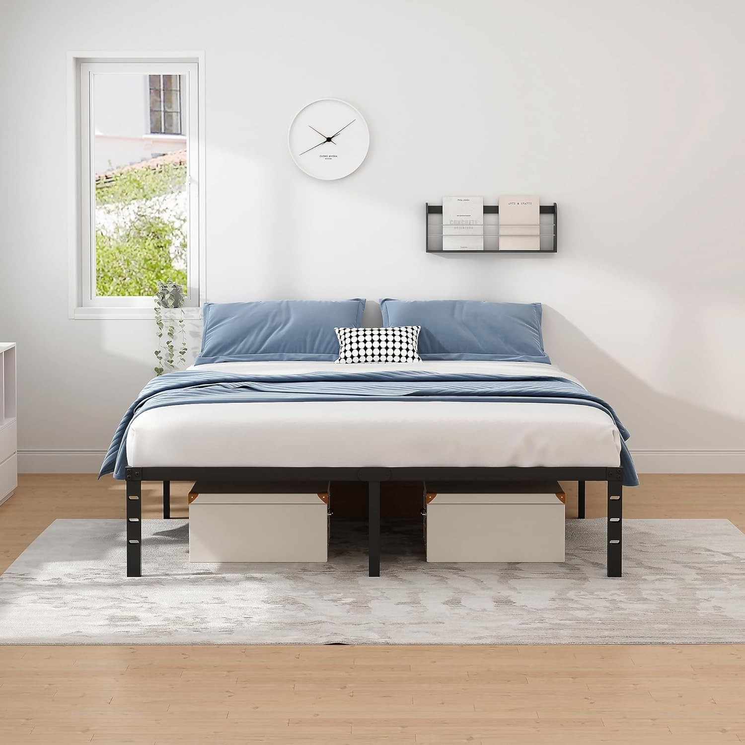 High Underbed Space No Box Spring Required
