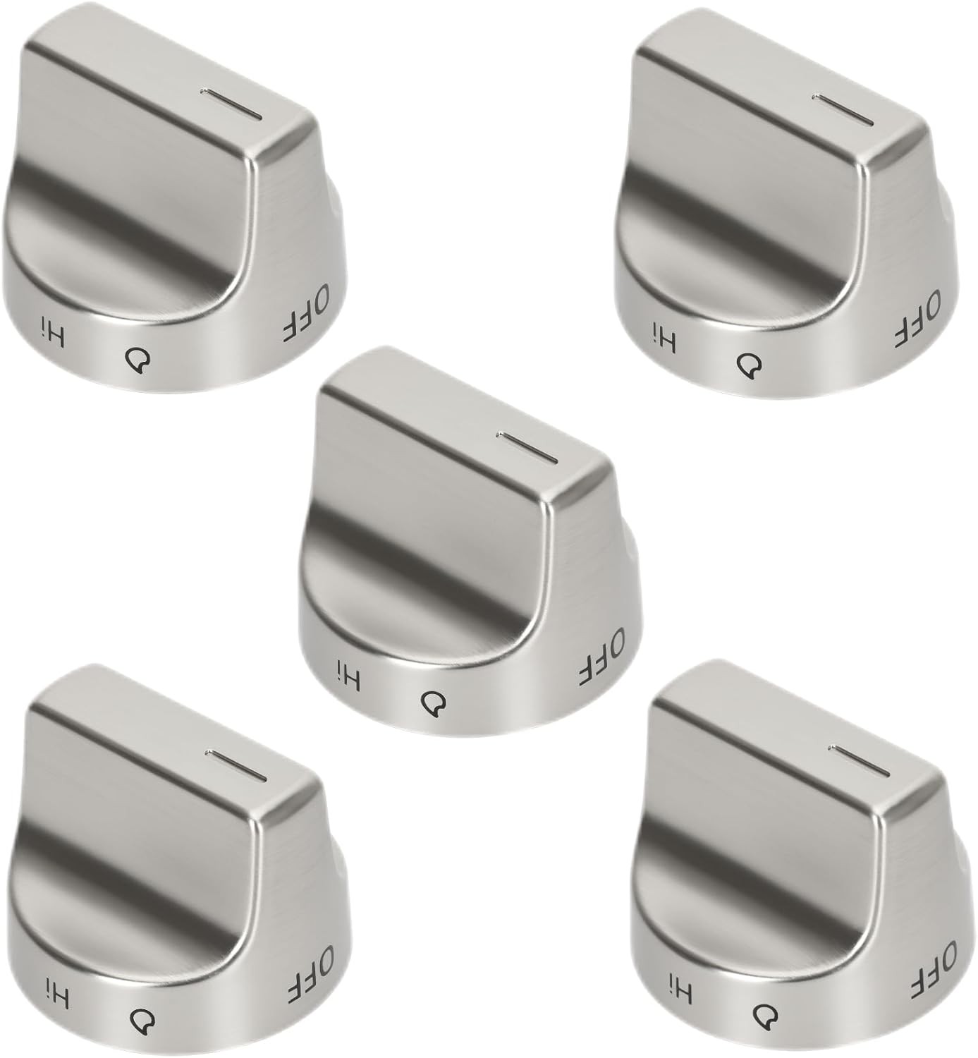 Stainless Steel Stove knob fits WFG525S0JV0 WFG525S0JV1 WFG525S0JZ0 WFG525S0JZ1