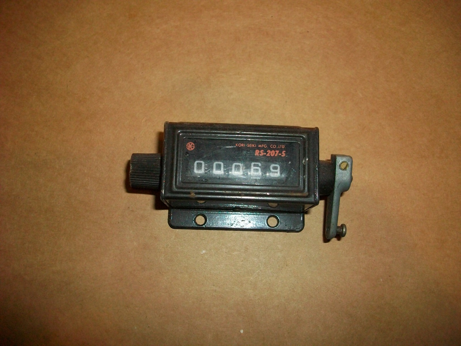 Kori Counter RS-207-5 Ratchet Counter 5-Digit   USED