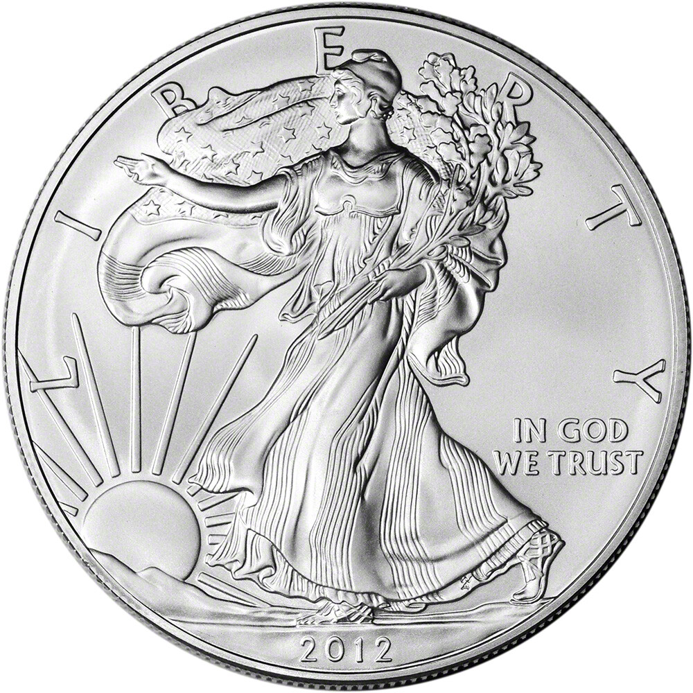 2012 American Silver Eagle 1 oz $1 - BU