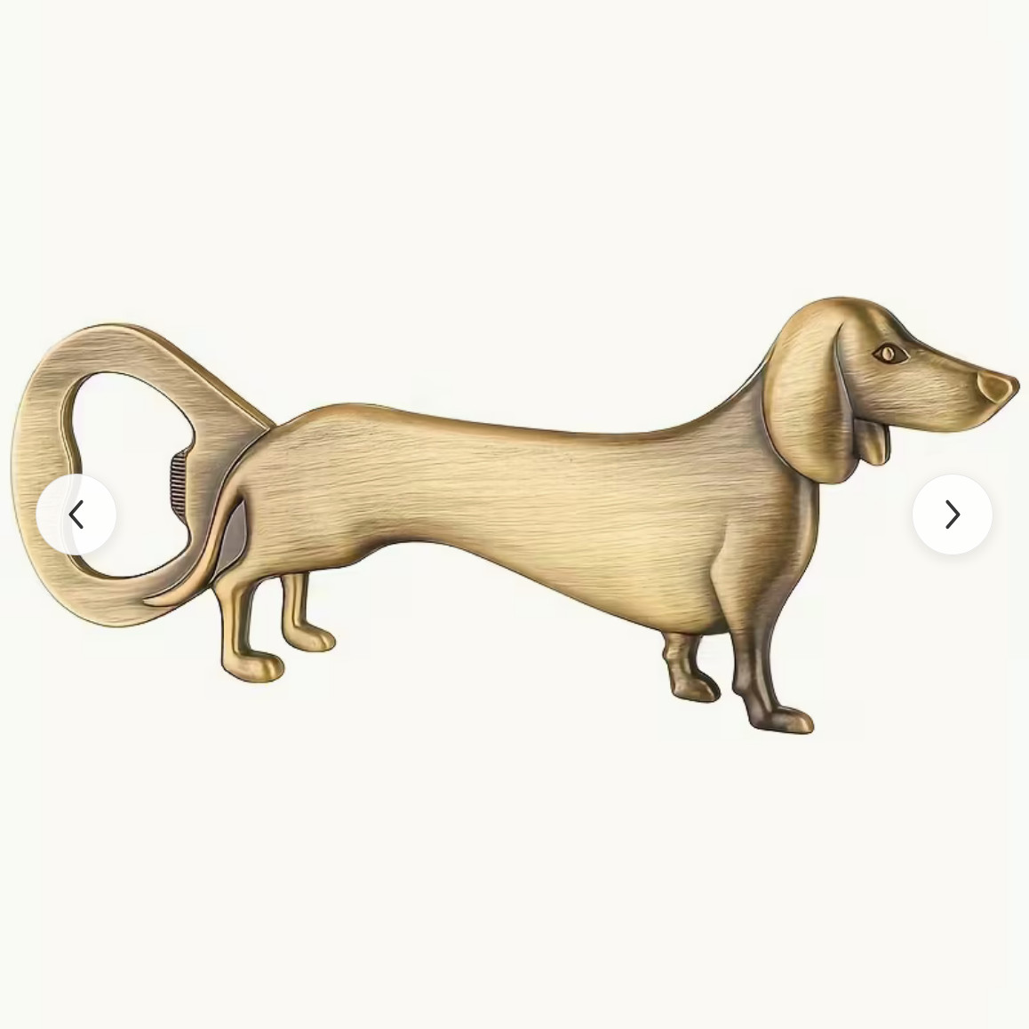 DACHSHUND Beer/Soda/Cap Bottle Opener Solid BRONZE 3D Metal @ 5" Length