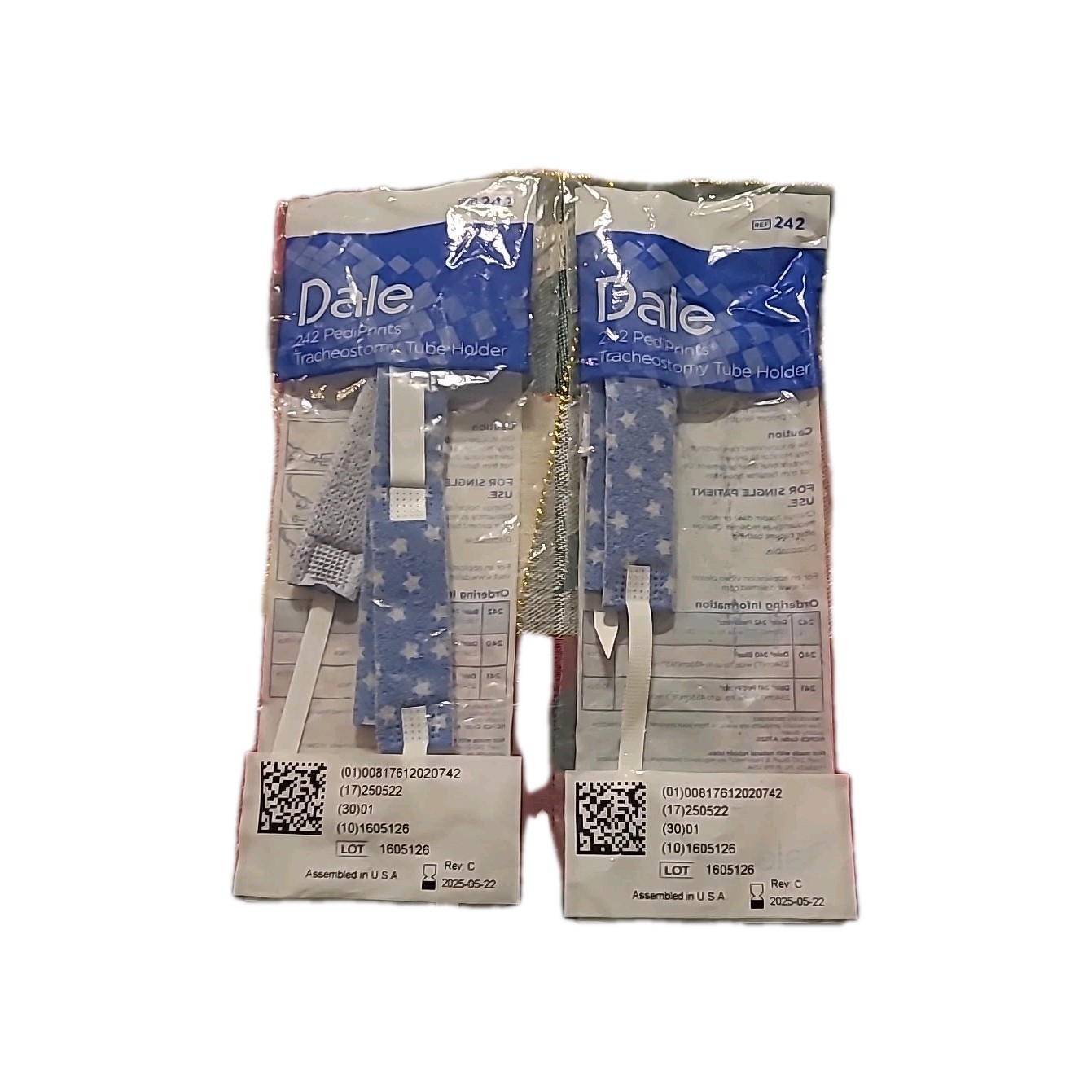 Dale 242 Pediprints Trach Ties 3 Quantity Different Dates