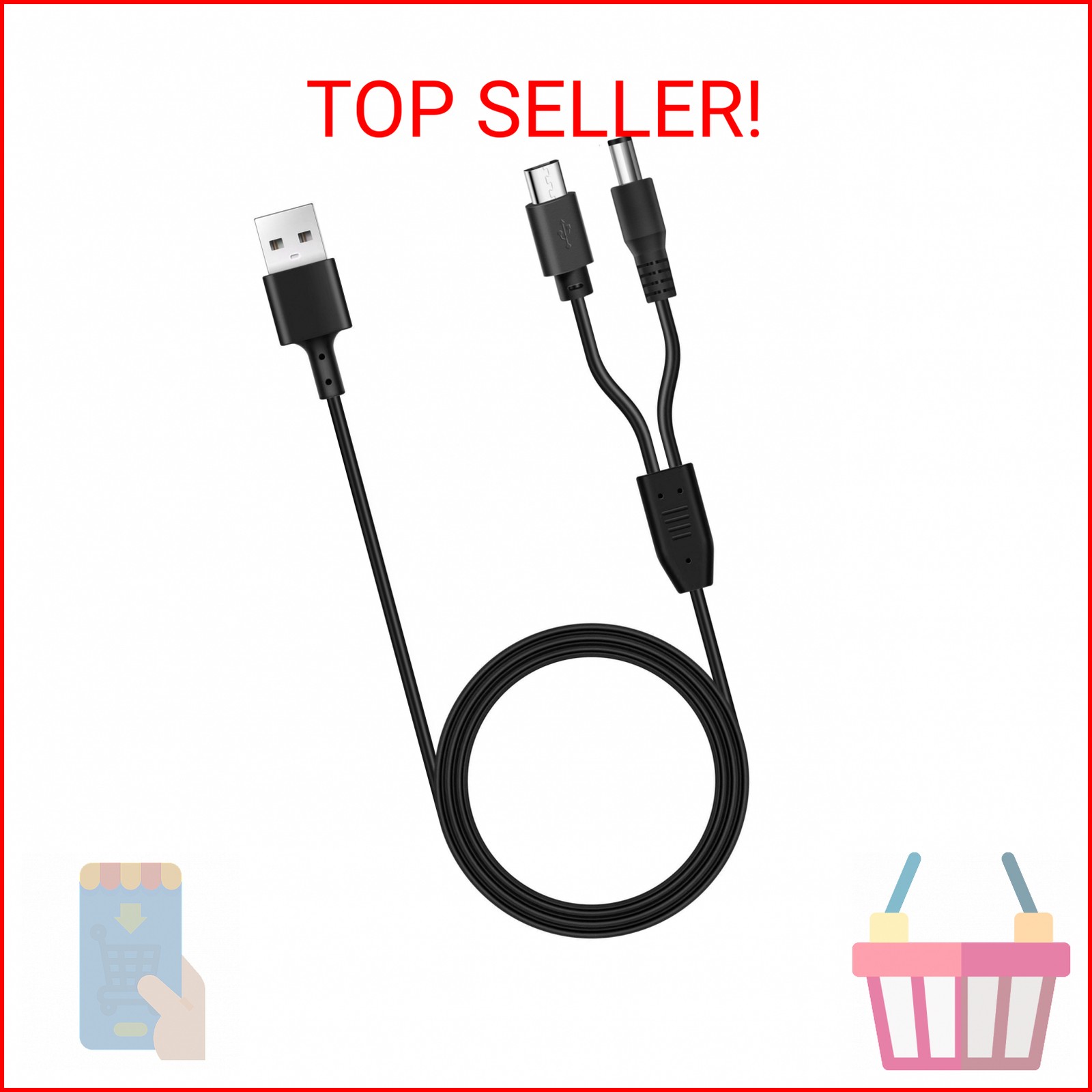 Charger Cord for Bousnic Dog Shock Collar Charger,Shock Collar Charger Compatibl