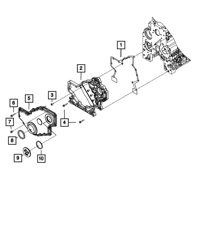 Genuine Mopar Hex Flange Head Screw Mounting 5011789aa