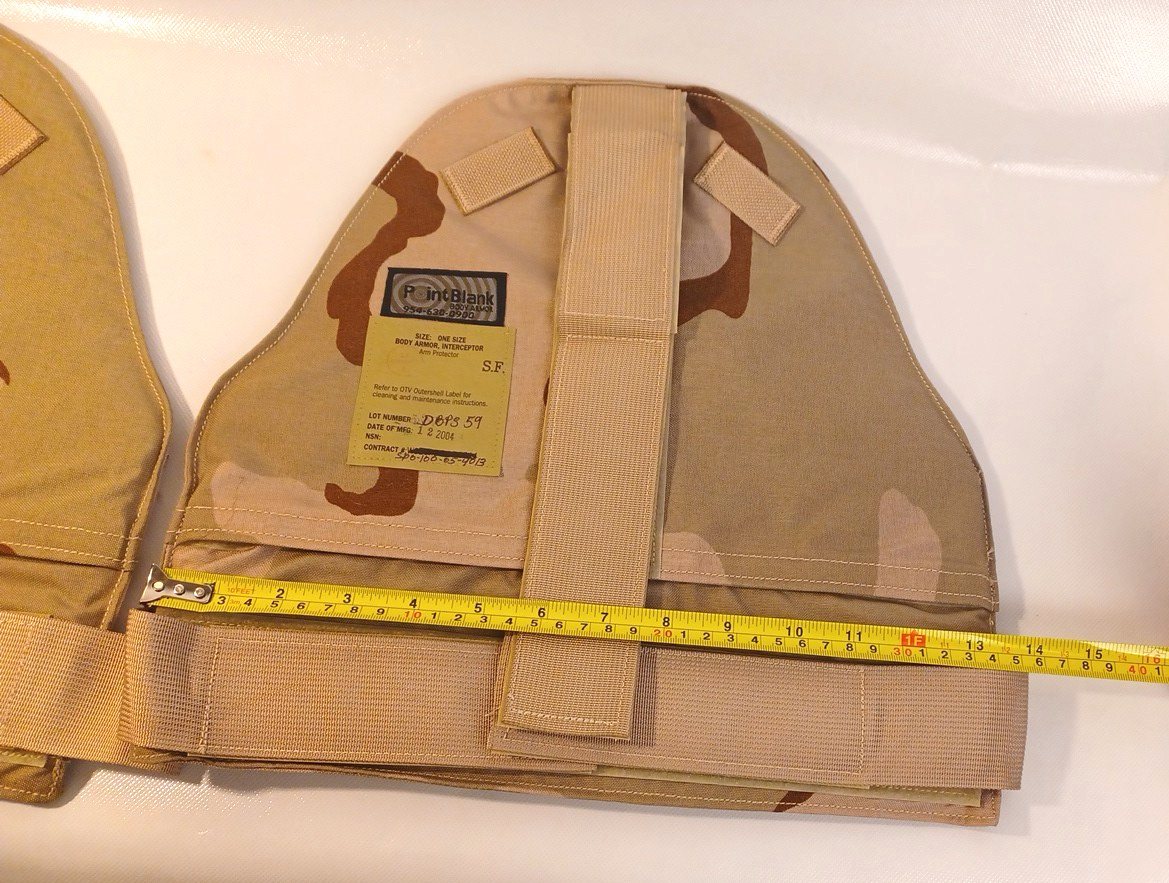 2 Point Blank Desert Camo Arm Protector w/ Soft Plates