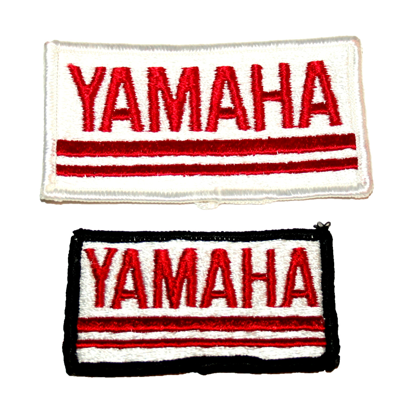Set of 2 Vintage Yamaha Cloth Jacket or hat Patch New NOS 1980s Biker