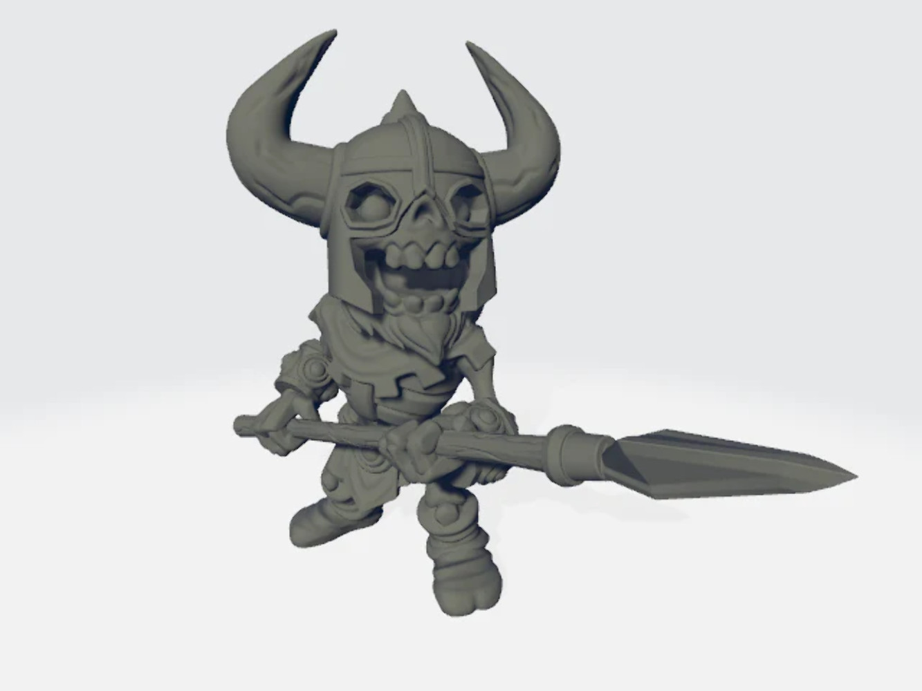 Chibiatures - Skeleton Spear #2