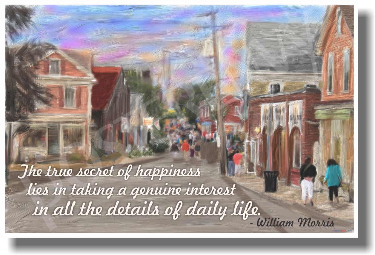 The True Secret of Happiness - NEW Classroom Motivational Poster (cm949)