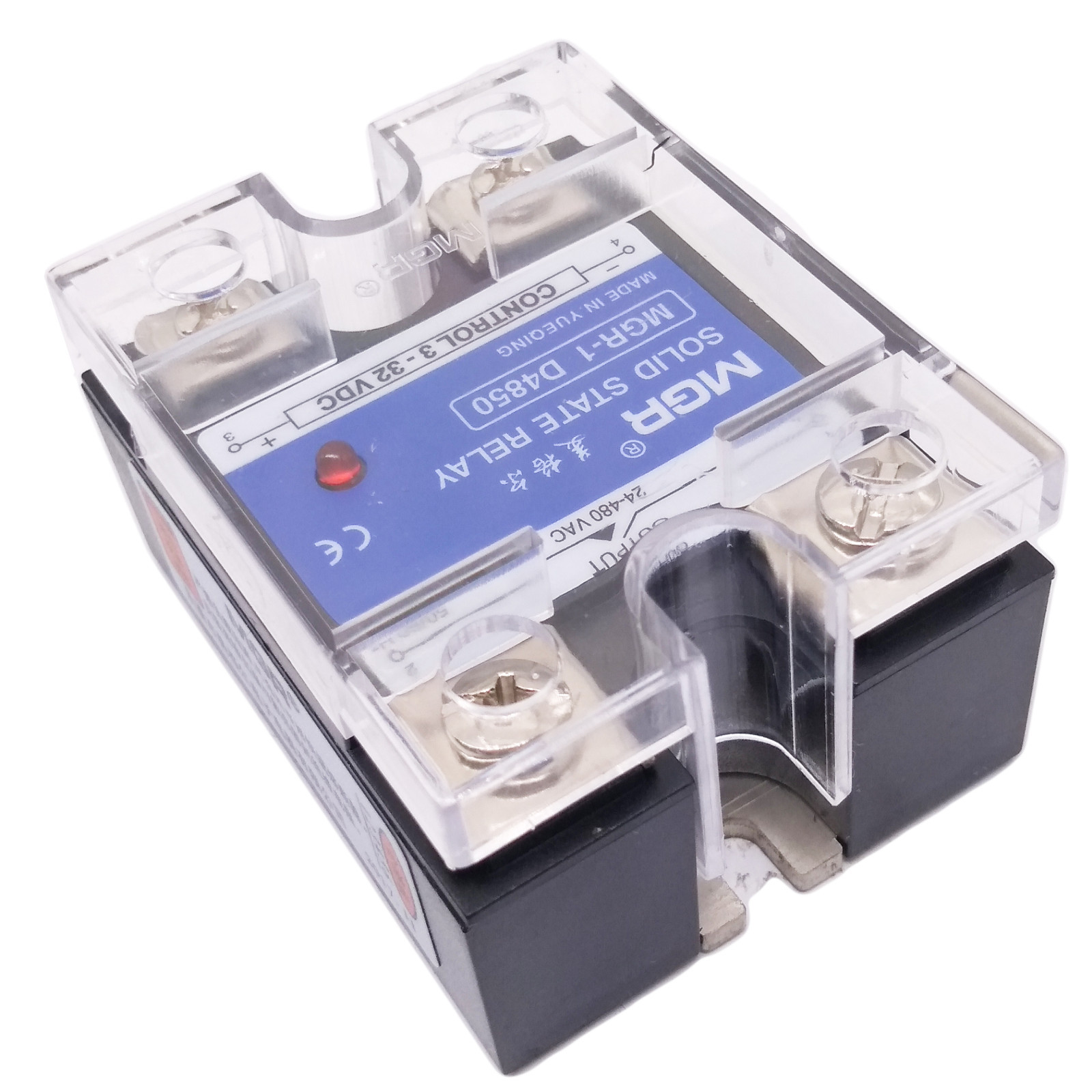 US Stock 50A Solid State Relay SSR DC-AC Input 3-32V DC Load 24-480V ​AC D4850