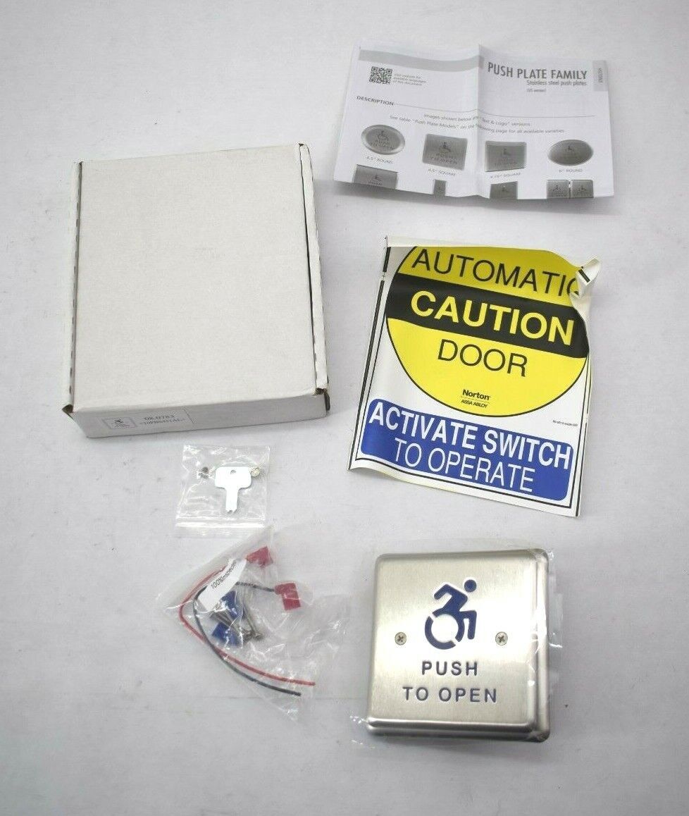 Norton 9882719 3 Assa Abloy Automatic Door Closer Stainless Steel Push Plate