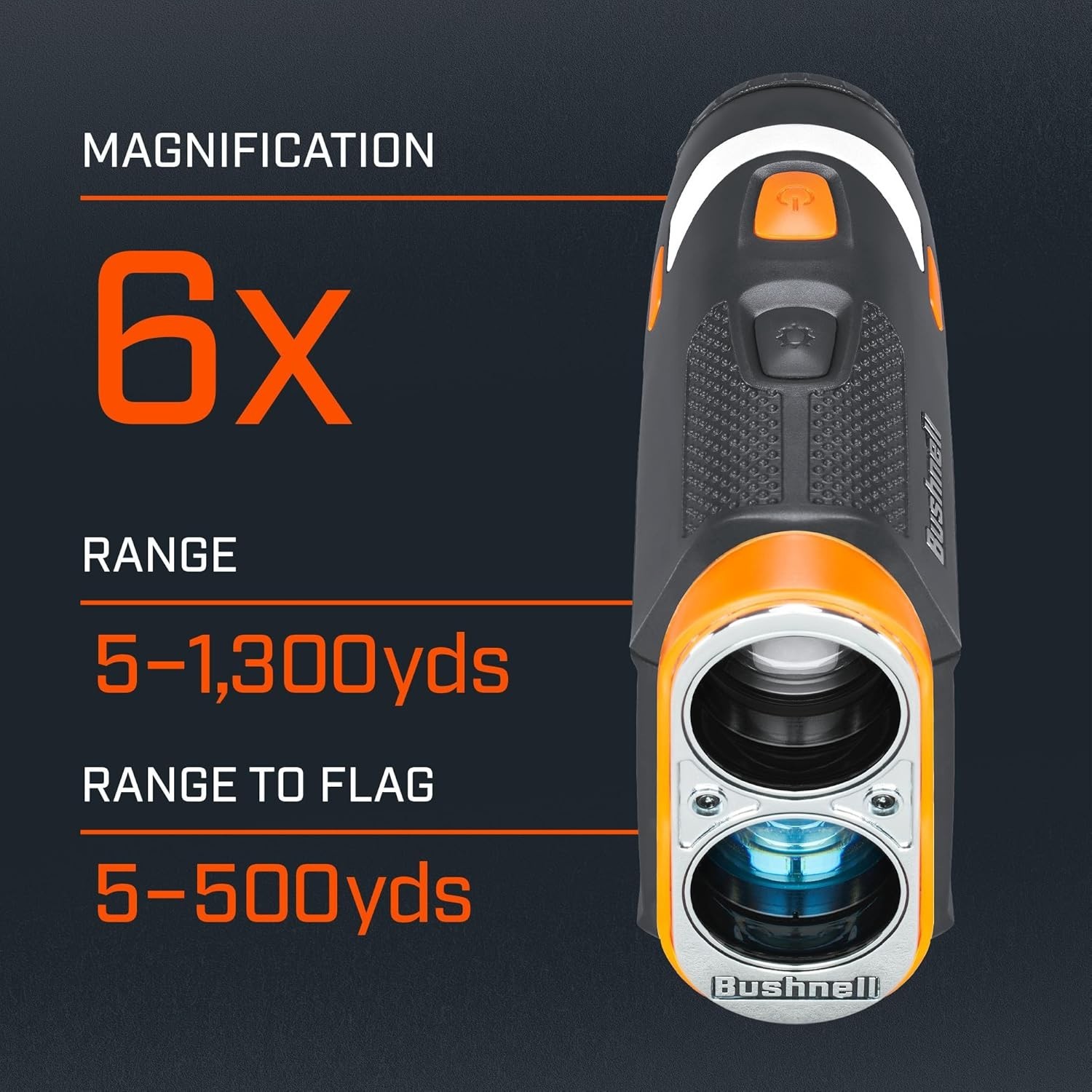 Golf Tour V6 Shift Laser Rangefinder with Slope Compensation, 1300-Yard Range