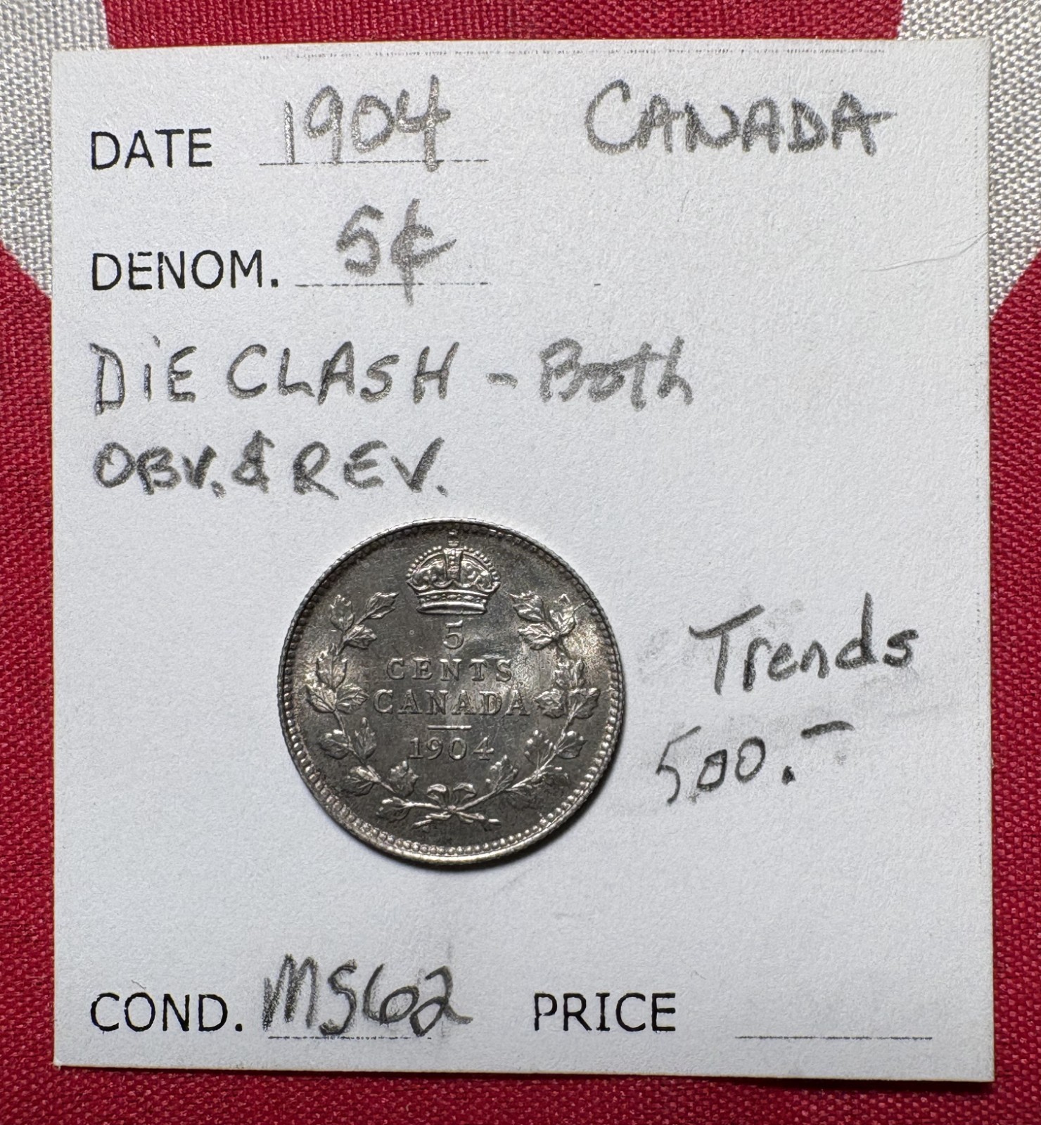 Canada 5-Cent Silver 1904, Better Condition Fishscale, Mint State?, WOW, LOOK