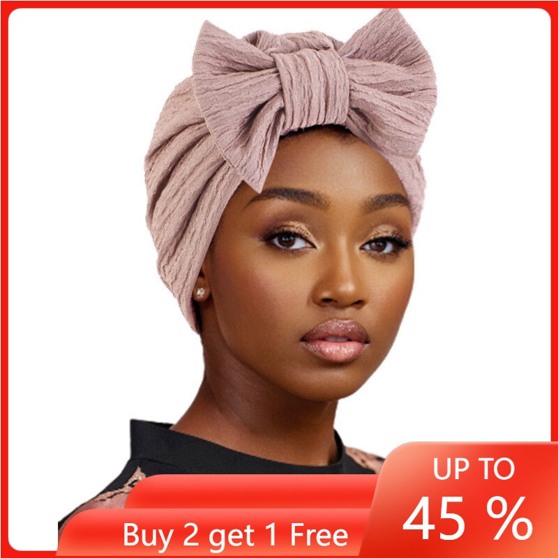 African Women Hijab Bonnet Hat Turban Hair Loss Cover Chemo Cap Head Wrap Scarf