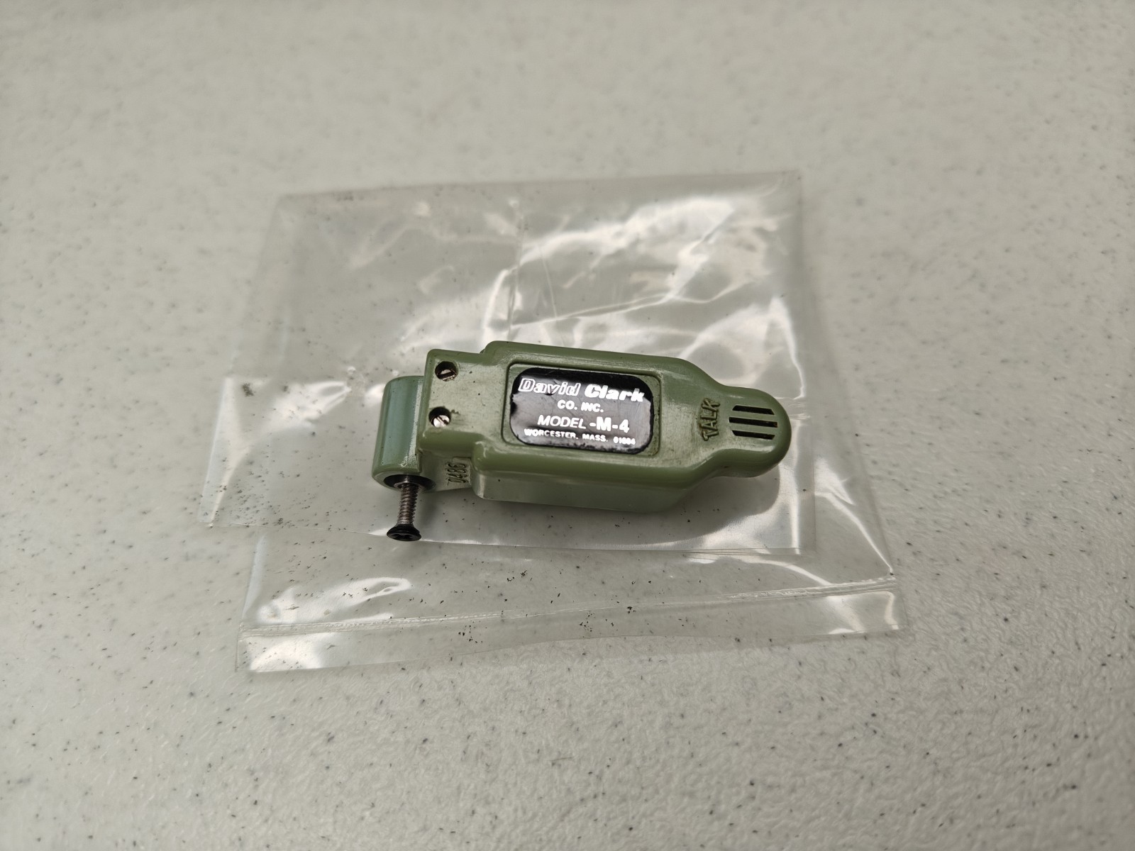 Replacement Electret Aviation Microphone David Clark P/N 18762G-02 Noise Cancel