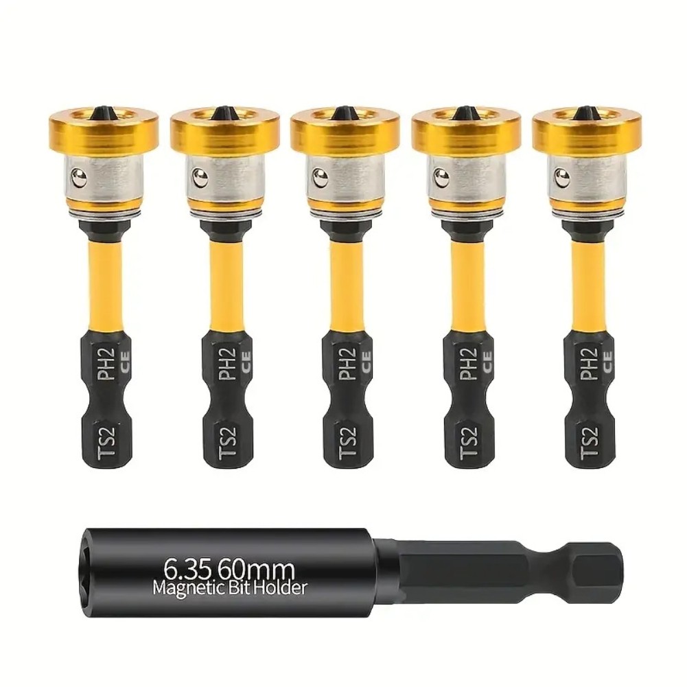 5pcs 50mm Positioning Screwdriver Bits Screwdriver Bits Locating Tools Q7M14939