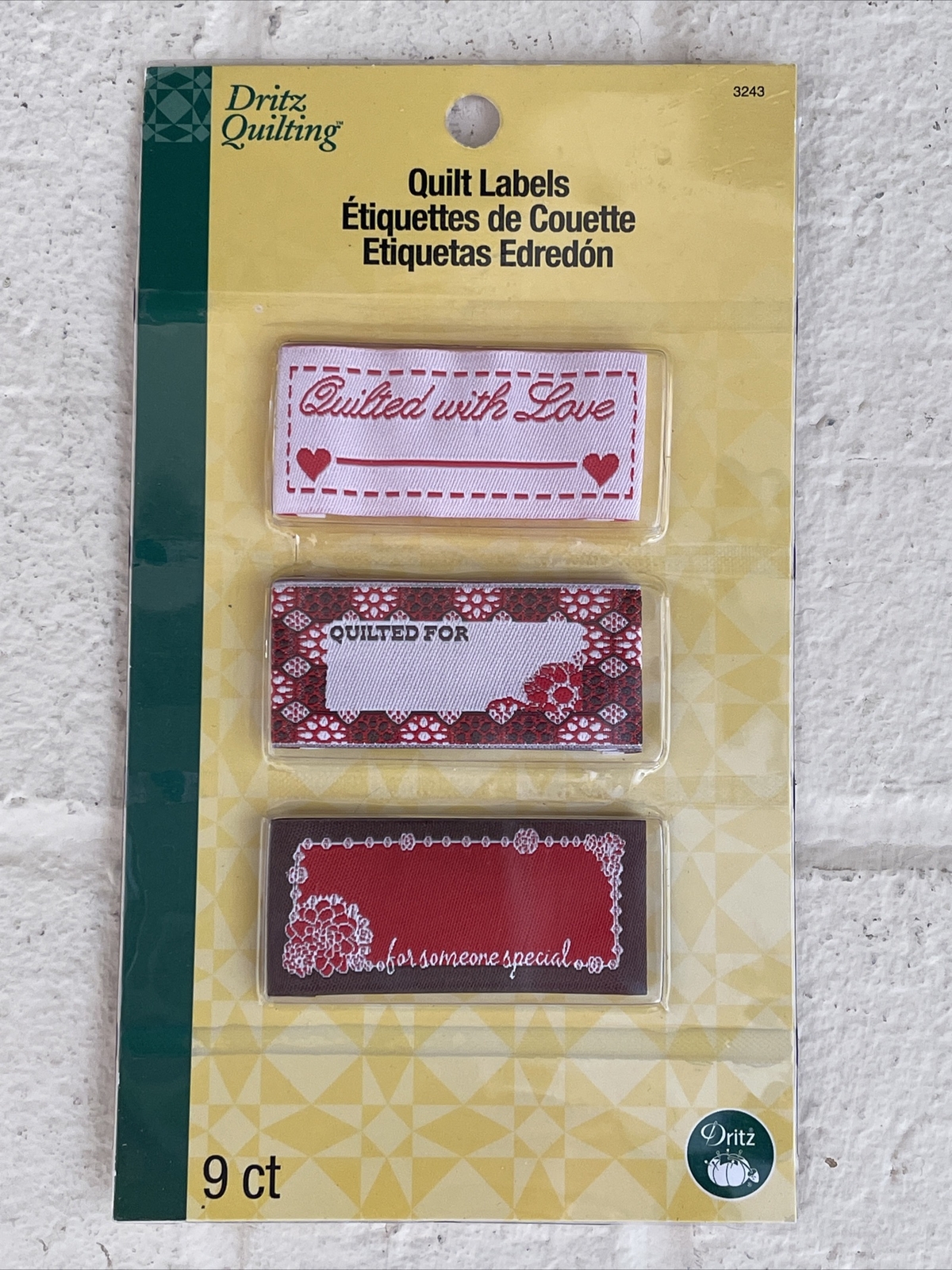 Dritz Quilting Quilt Labels 9 Ct
