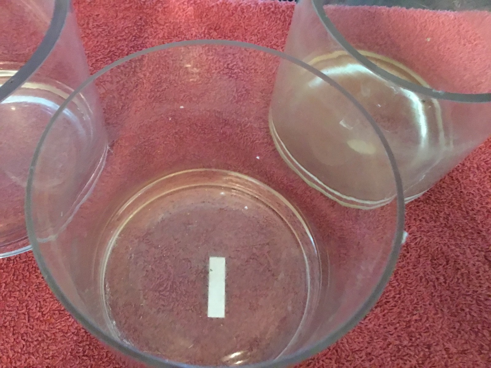 3 Clear Glass Containers