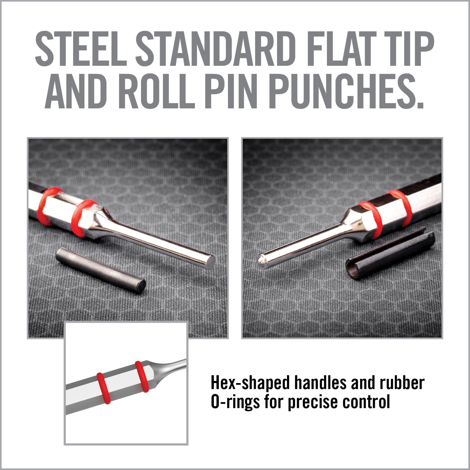 Real Avid Hammer & Long Punches Set | Includes 4 interchangeable hammer heads