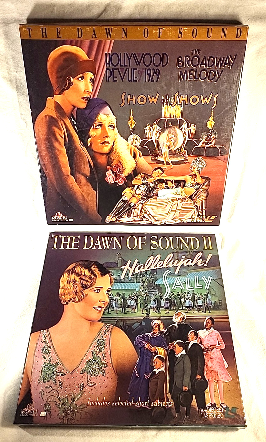 THE DAWN OF SOUND 1 & 2 LASERDISC box sets, 8 discs! (VG close to LN) *NOT DVDs*